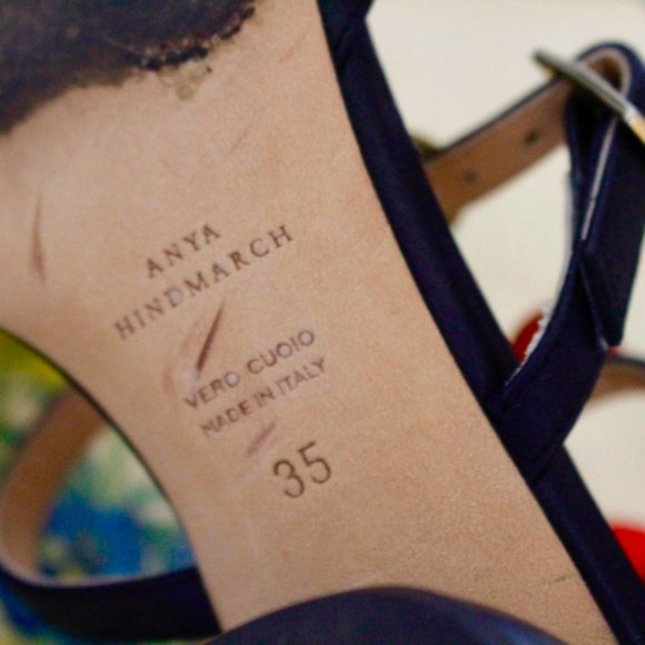 Anya Hindmarch Apex Cage Heels Rainbow Size US 5 - Picture 7 of 8